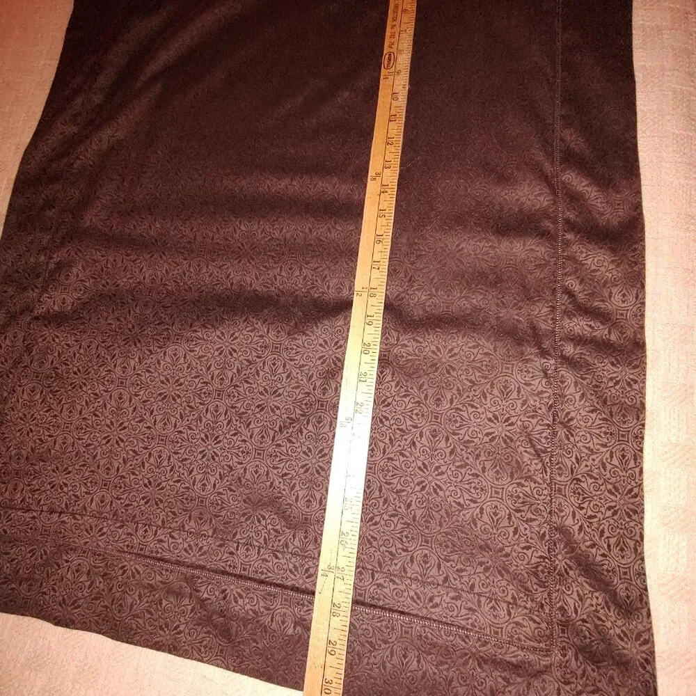 SFERRA ILARIA STANDARD SHAMS 100% EGYPTIAN COTTON 590TC HEMSTITCH FLANGE DK BRN